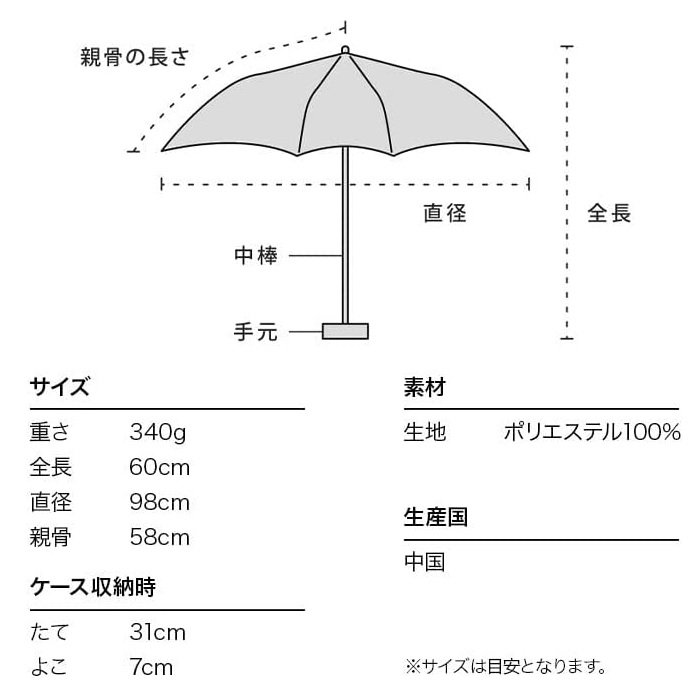 WPC. Paraguas plegable de lluvia y sol, Automático, Hombre, Negro - Ibuki  Japan